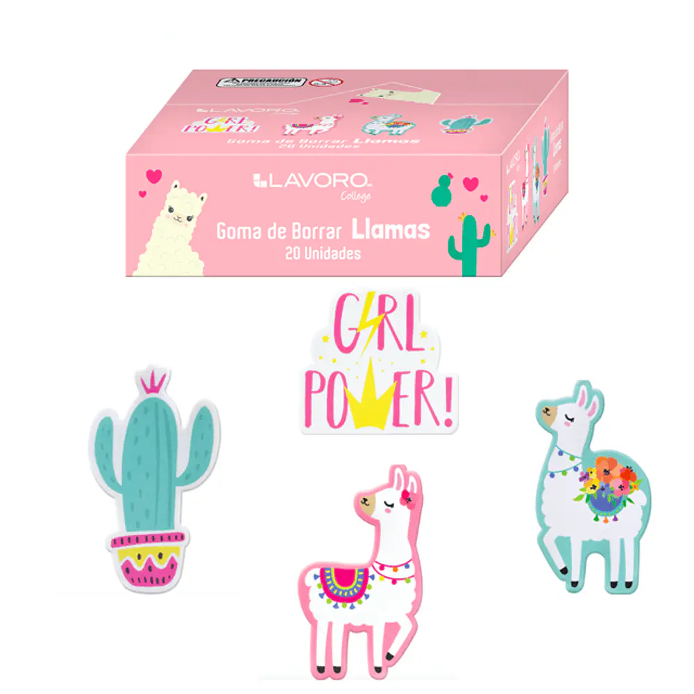 GOMA BORRAR LLAMA DISEÑOS - SURTIDOS