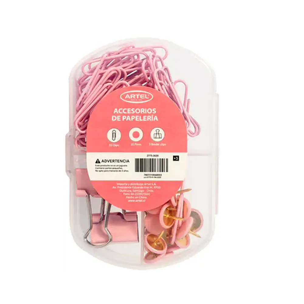SET ACCESORIOS OFICINA PASTEL