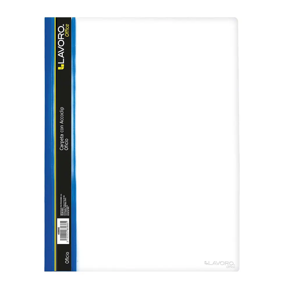 CARPETA C/ACCOCLIP OFICIO VINILO TRANSPARENTE