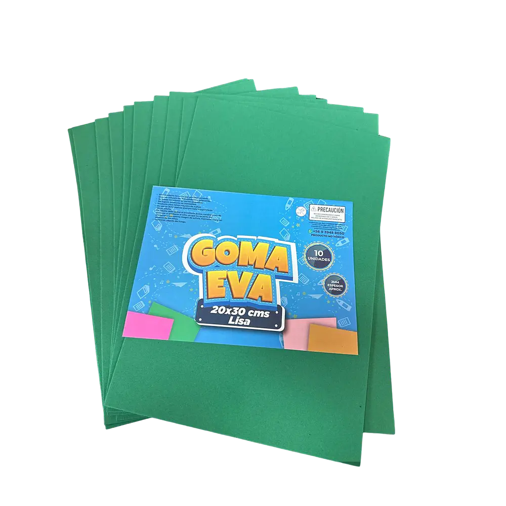 SET DE GOMA EVA LISA 20x30 CMS. - DIFERENTES COLORES