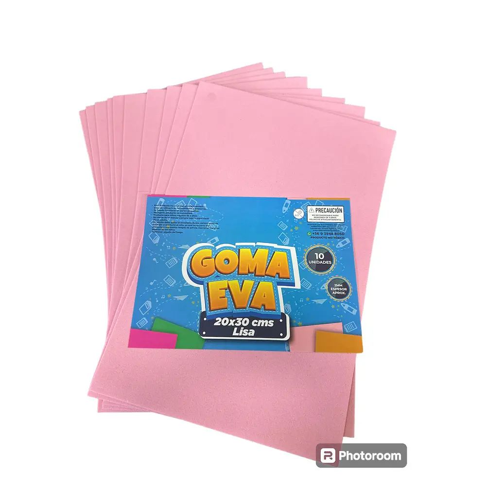 SET DE GOMA EVA LISA 20x30 CMS. - DIFERENTES COLORES