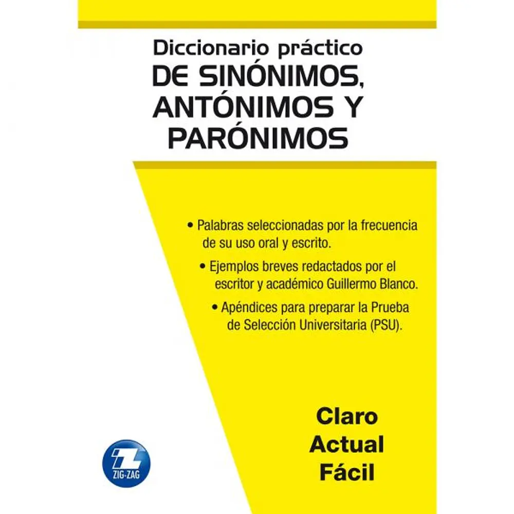  DICCIONARIO SINONIMOS Y ANTONIMOS. ZIG-ZAG