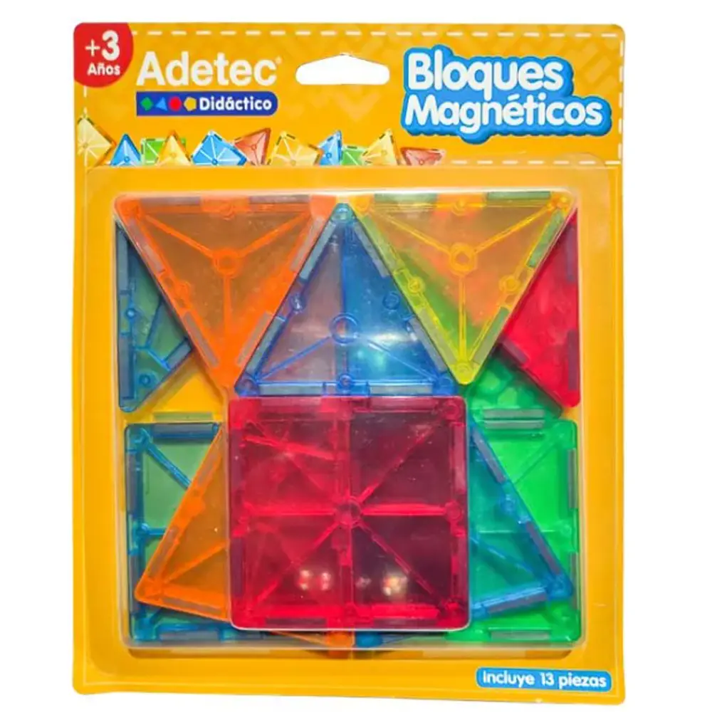 DIDACTICO BLOQUES MAGNETICOS 13 PIEZAS