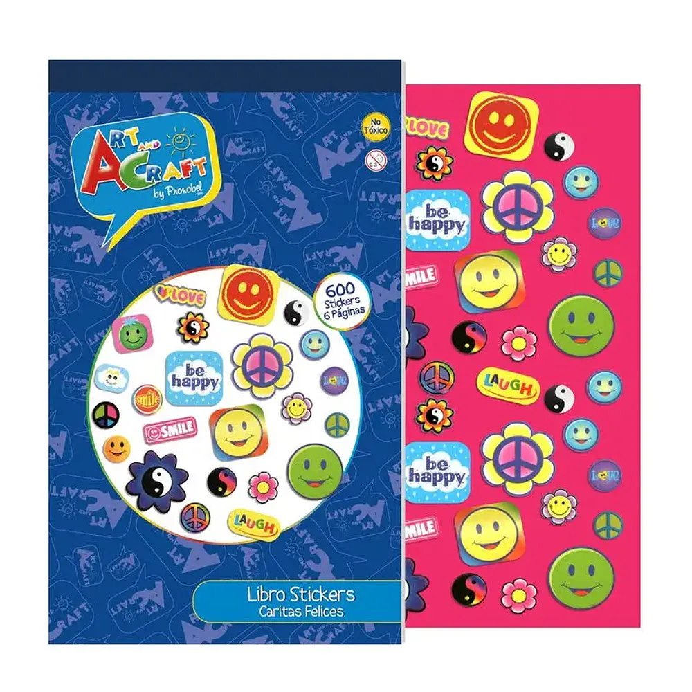 LIBRO STICKER CARITAS FELICES 