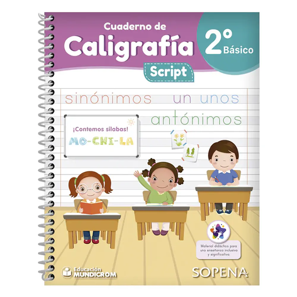 CUADERNO CALIGRAFIA HORIZONTAL SCRIPT 2° BÁSICO - SOPENA