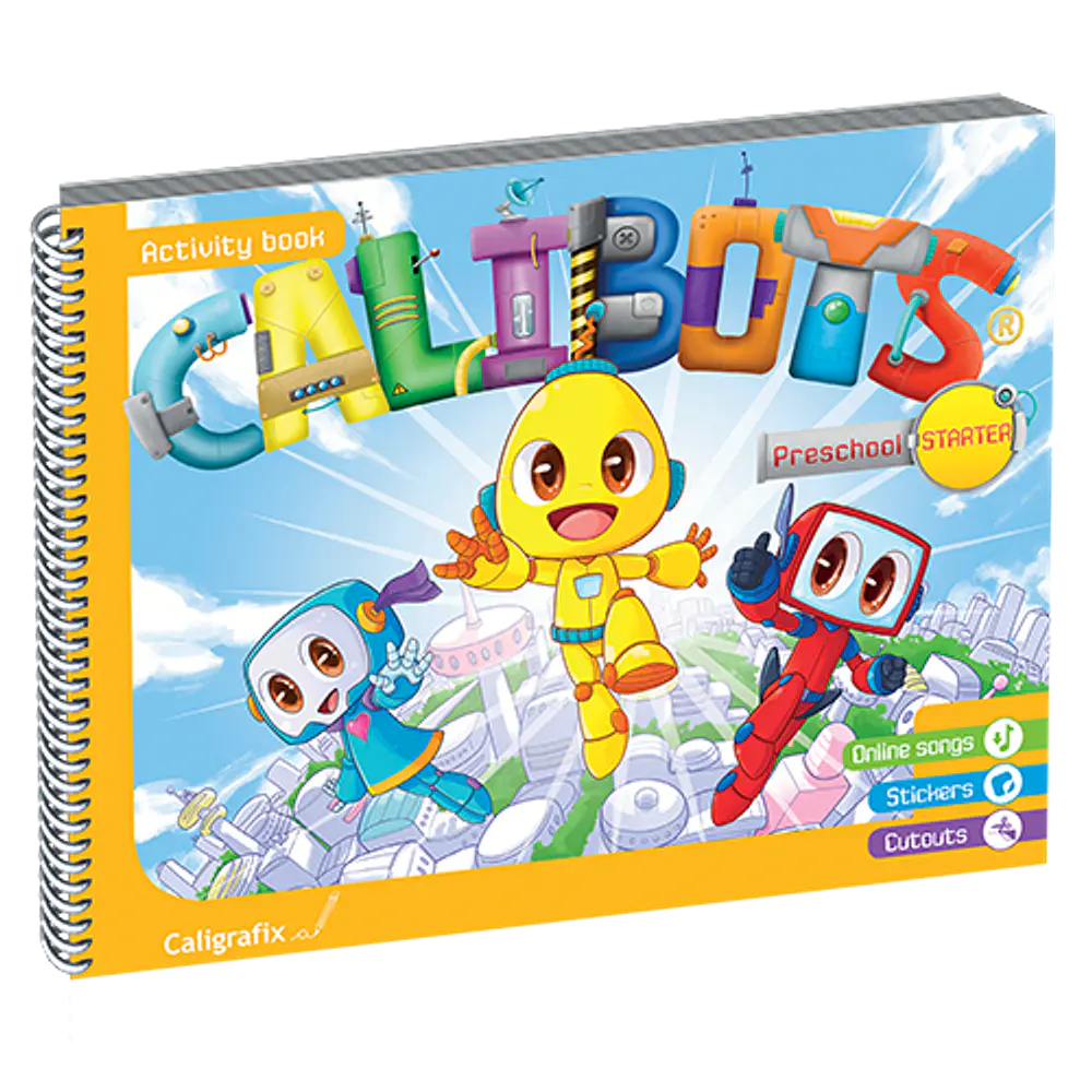 CUADERNO CALIGRAFIX CALIBOTS PRESCHOOL STARTER