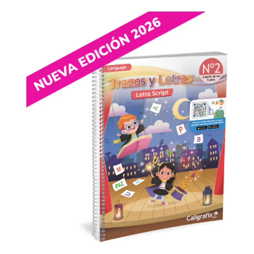 CUADERNO CALIGRAFIX TRAZOS Y LETRAS N°2