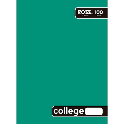 CUADERNO COLLEGE 100 HOJAS CROQUIS LISO