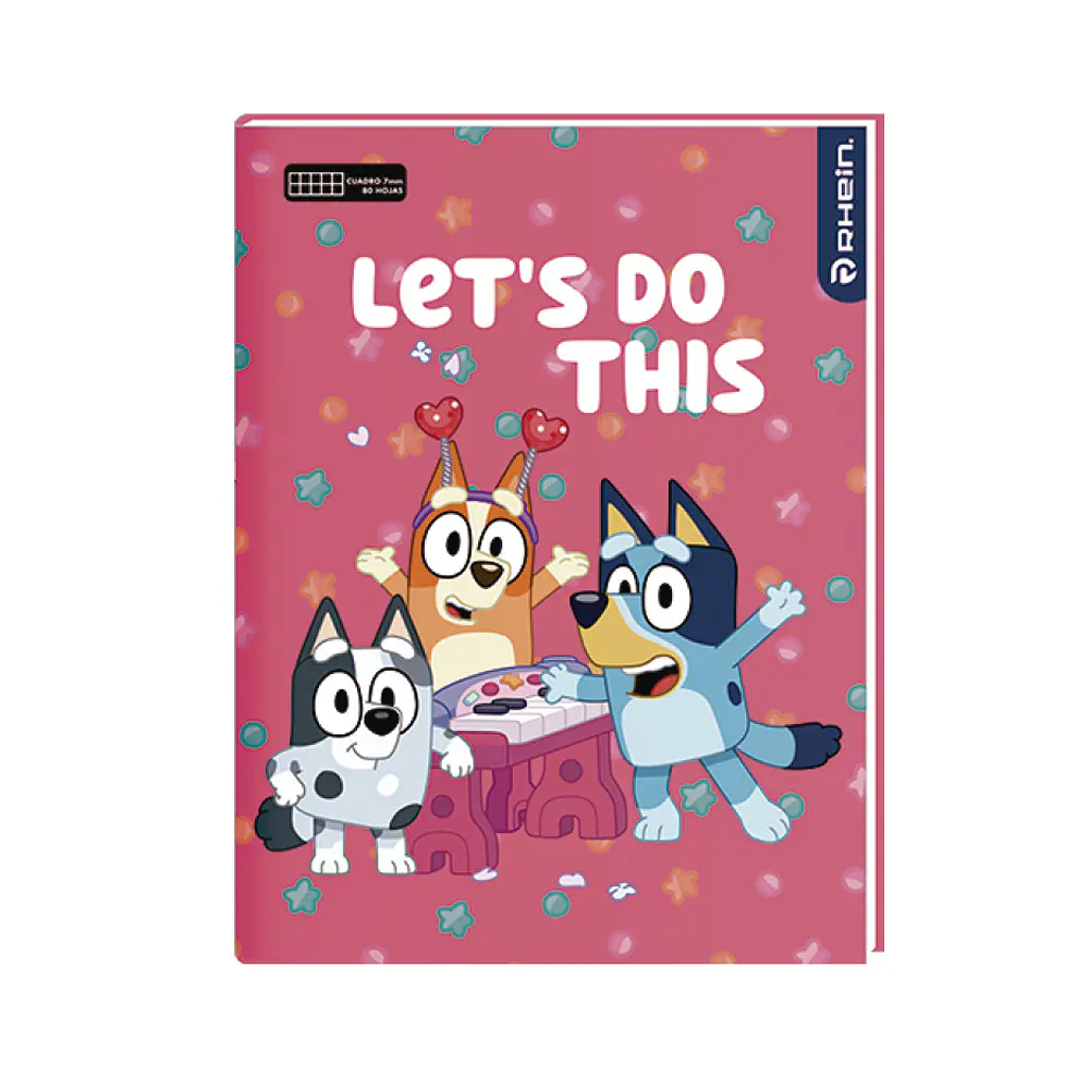 CUADERNO COLLEGE 80 HOJAS MAT 7MM BLUEY 