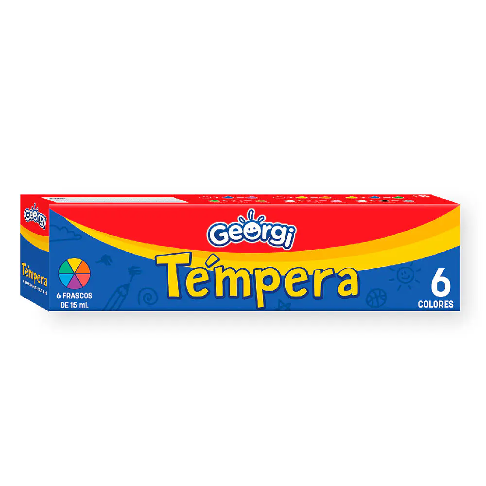 TEMPERA 6 COLORES