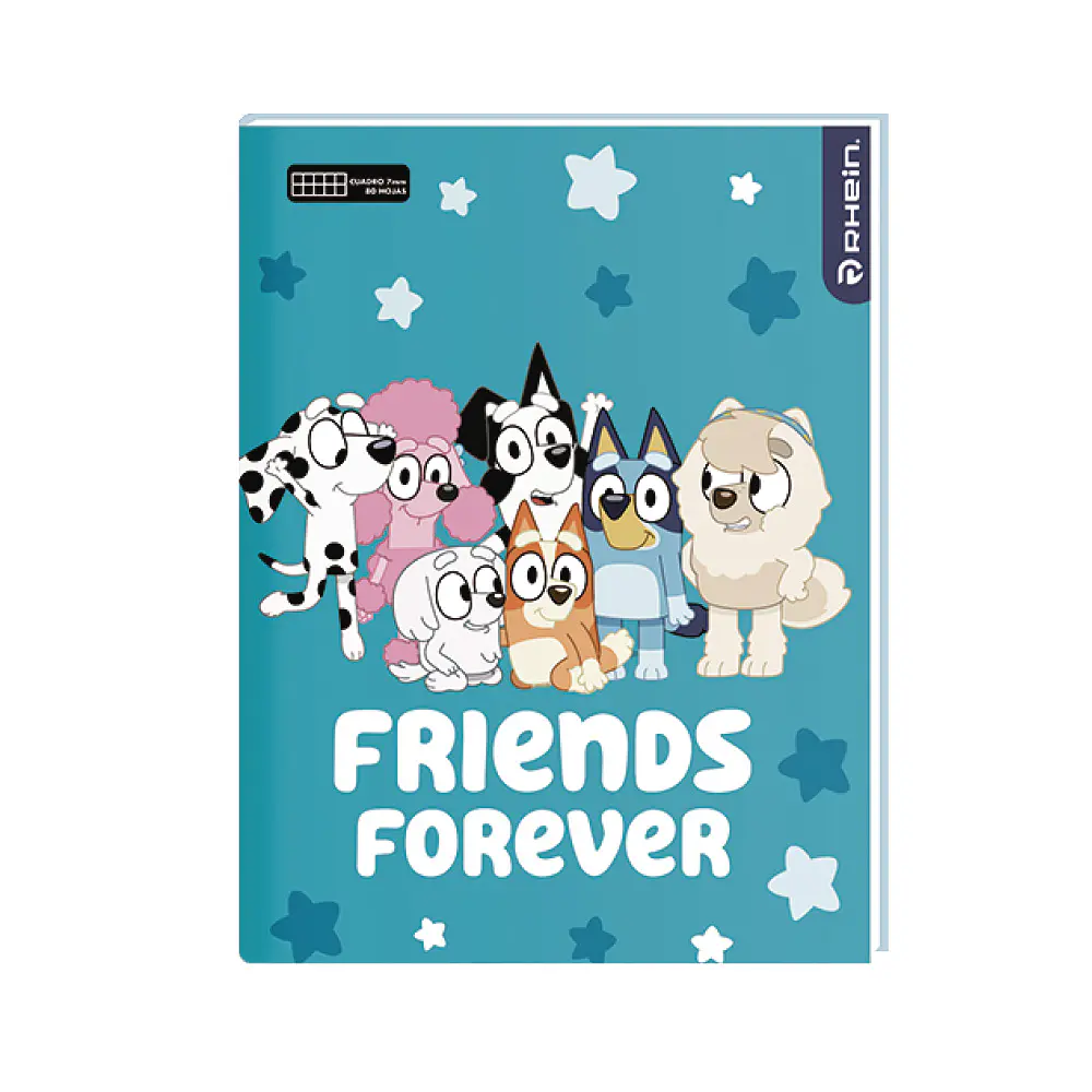 CUADERNO COLLEGE 80 HOJAS MAT 7MM BLUEY 