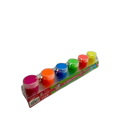 TEMPERA FLUOR 6 COLORES 20 ML C/PINCEL