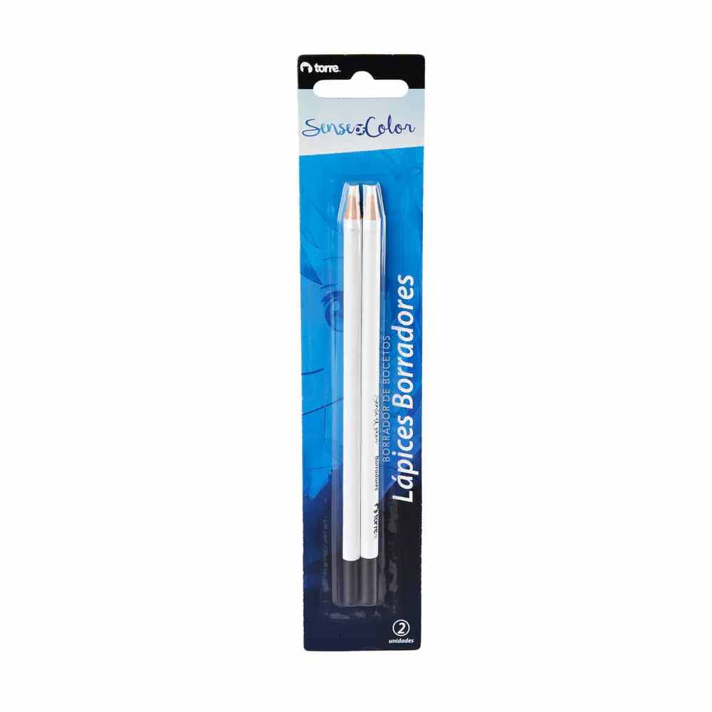 BLISTER LAPICES BORRADOR BOCETOS 2 UNIDADES