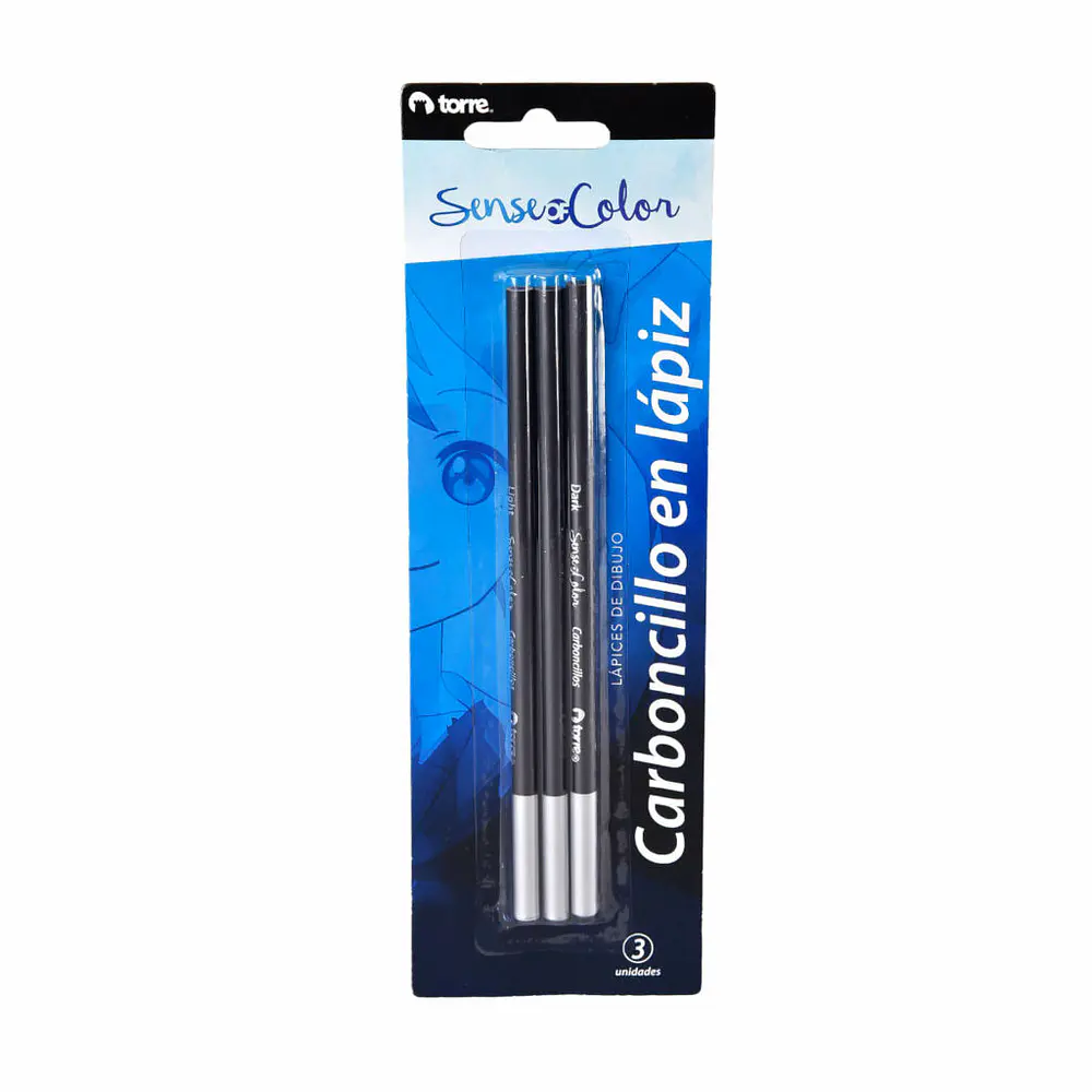 BLISTER LAPICES CARBONCILLOS 3 UNIDADES