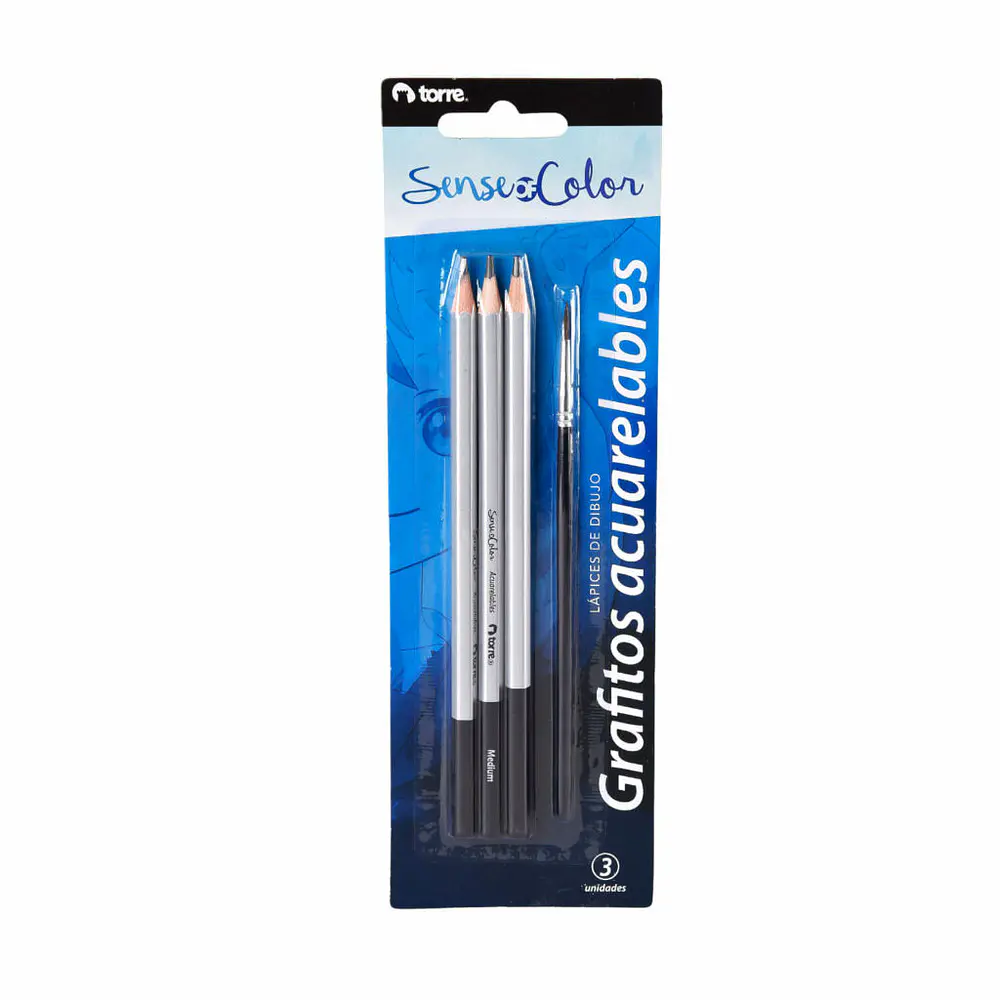 BLISTER LAPICES GRAFITO ACUARELA 3UNIDADES