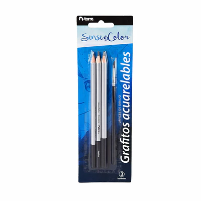BLISTER LAPICES GRAFITO ACUARELA 3UNIDADES