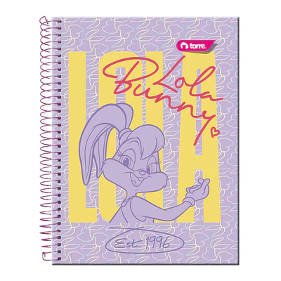 CUADERNO TOP 150 HOJAS 7MM LOLA BUNNY
