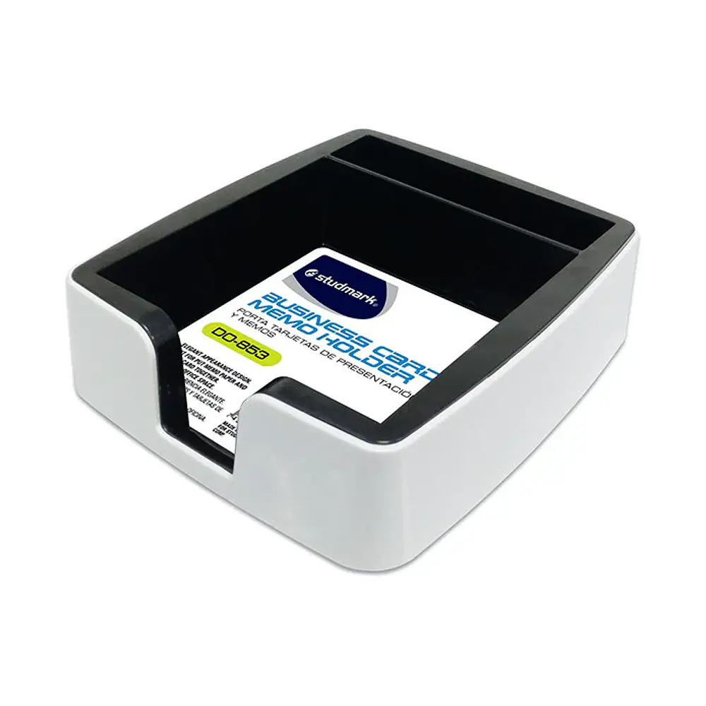 PORTA NOTAS BLANCO/NEGRO STUDMARK