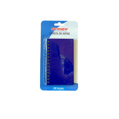 BLISTER LIBRETA DE NOTAS 80 HOJAS 7.6x12.7 CMS OFFIXNEW