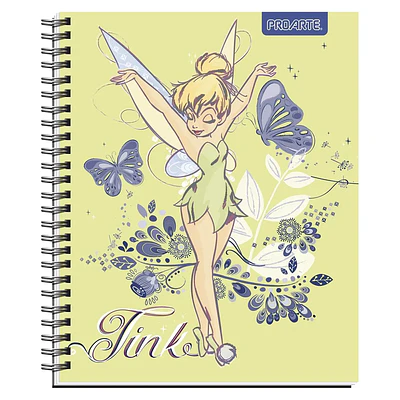 CUADERNO UNIVERSITARIO 100 HJS 7MM SUPER TINKERBELL 