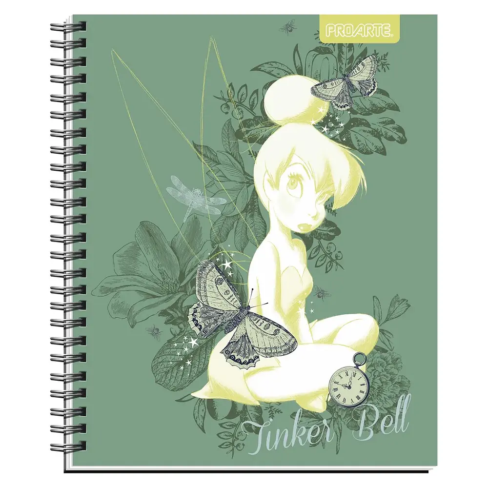 CUADERNO UNIVERSITARIO 100 HJS 7MM SUPER TINKERBELL 