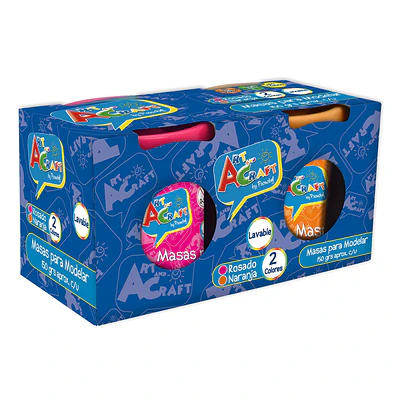 MASA PARA MODELAR 2 COLORES 150GRS. 