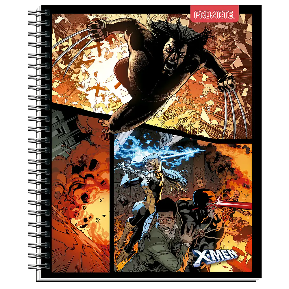 CUADERNO UNIVERSITARIO 100 HJS 7MM XMEN