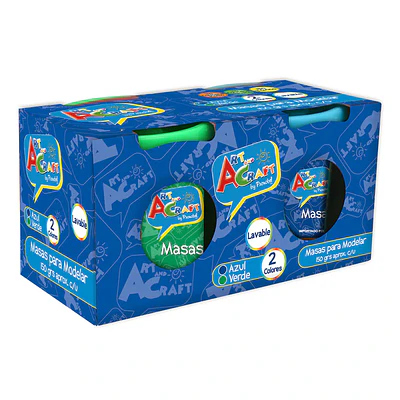MASA PARA MODELAR 2 COLORES 150GRS. 
