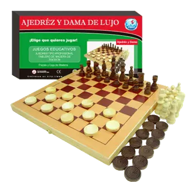 AJEDREZ CAJA MADERA 30X30 CMS AZCORBE