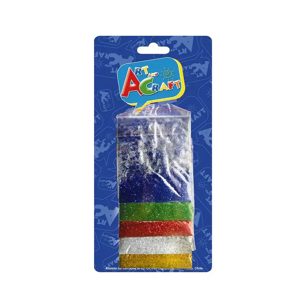 ESCARCHA COLORES BASICOS SET 5 COLORES