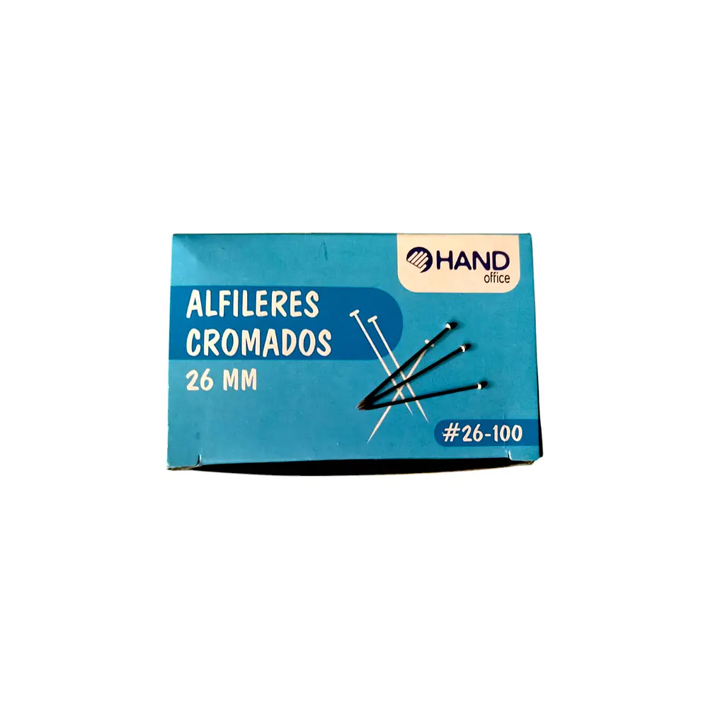 ALFILERES CROMADOS 26MM 100GRS