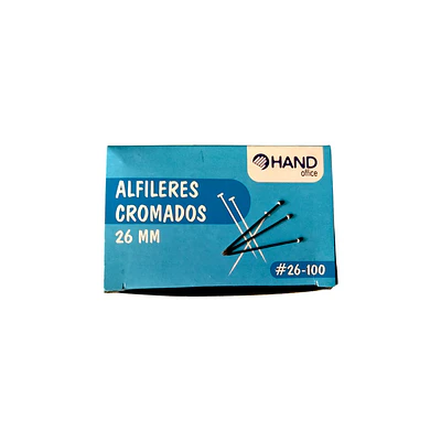 ALFILERES CROMADOS 26MM 100GRS