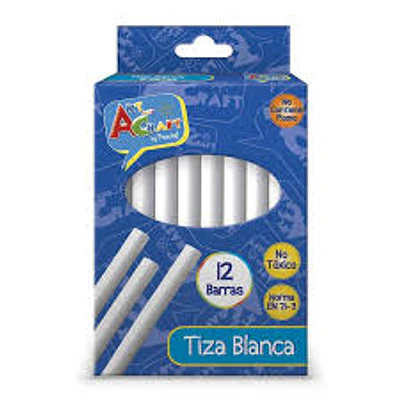 TIZA BLANCA 12 UNIDADES