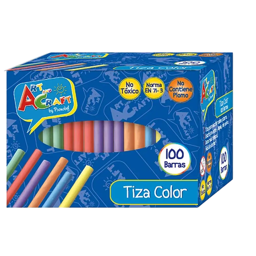 TIZA COLOR 100 UNIDADES
