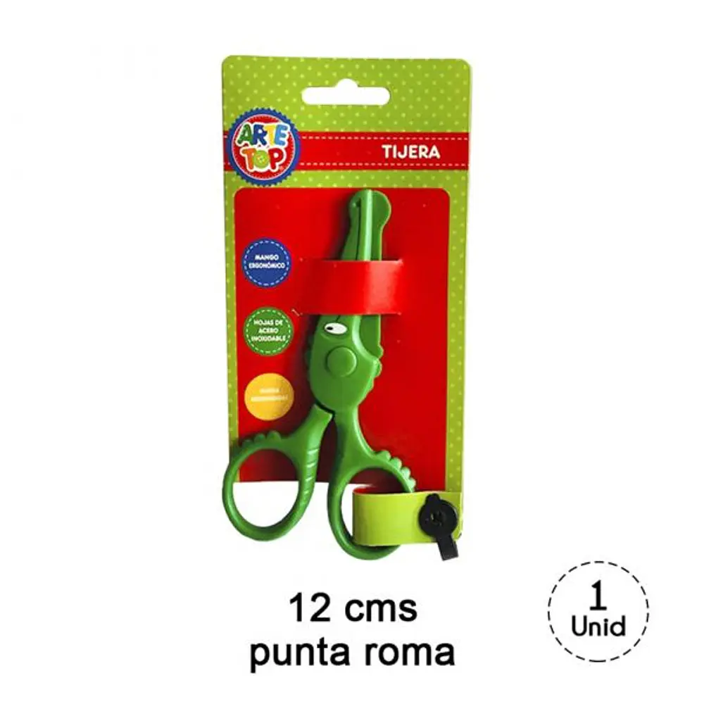 TIJERA ESCOLAR 12CMS COCODRILO