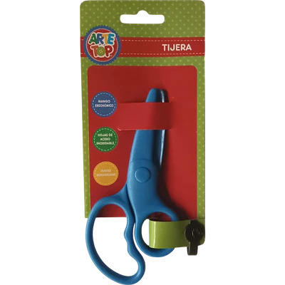 TIJERA ESCOLAR 13CM PLÁSTICA DISEÑO/COLORES