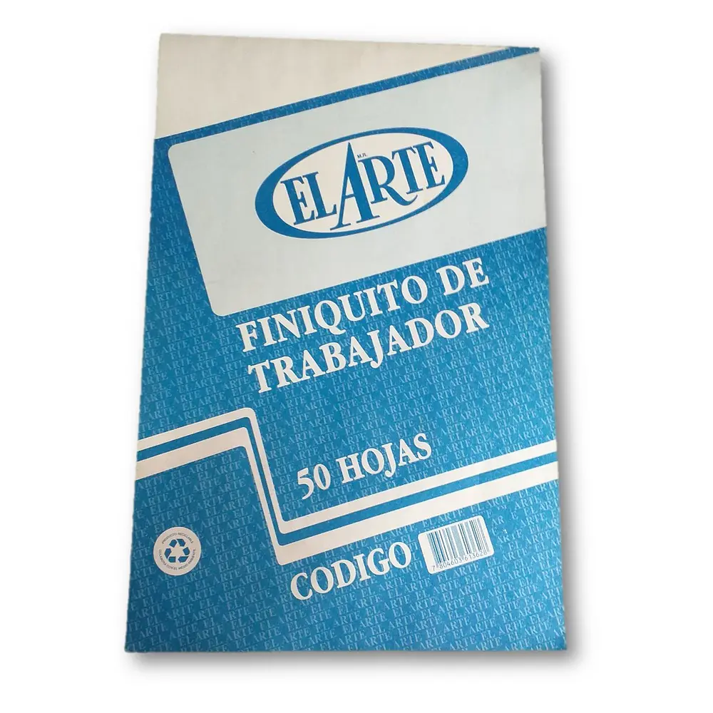 FORMULARIO FINIQUITO TRABAJADOR 50 HOJAS