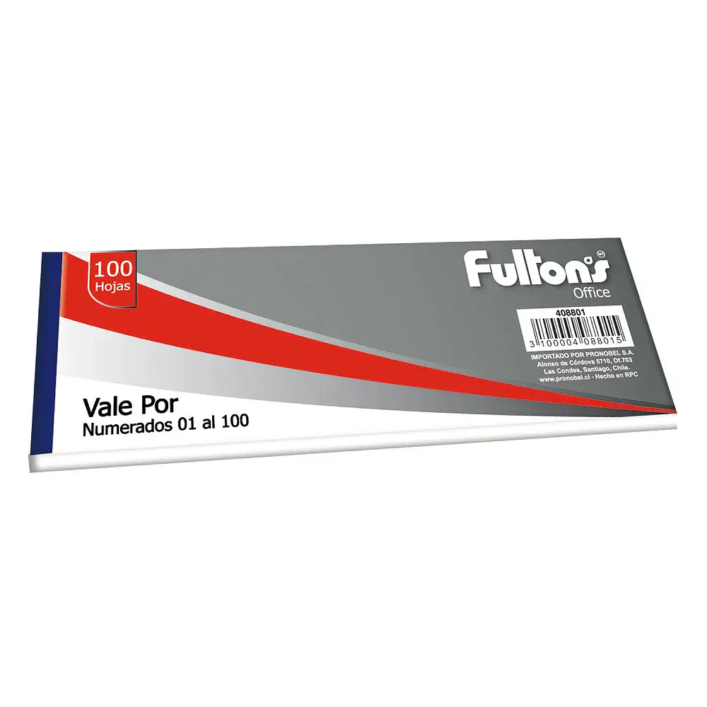 FORMULARIO VALE POR 100 HOJAS BLANCO