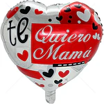 GLOBO DIA DE LA MAMÁ - CORAZÓN DIFERENTES DISEÑOS  