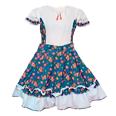 TRAJE HUASA AZUL - DIFERENTES TALLAS