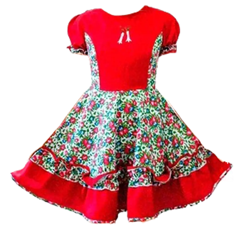 TRAJE HUASA ROJO - DIFERENTES TALLAS