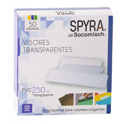 VISOR TRANSPARENTE X 50 UNIDADES