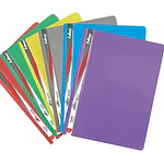 CARPETA OFICIO CON TAPA TRANSPARENTE DIFERENTES COLORES