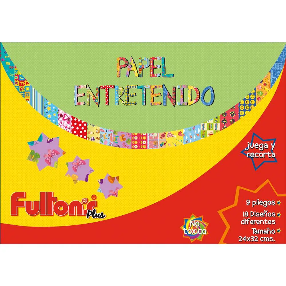 CARPETA PAPEL ENTRETENIDO 24X32CMS 9 HJS.18 DISEÑOS