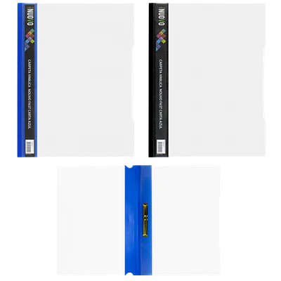 CARPETA TRANSPARENTE CARTA AZUL
