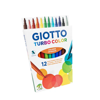 LAPICES SCRIPTO GIOTTO 12 COLORES TURBO COLOR