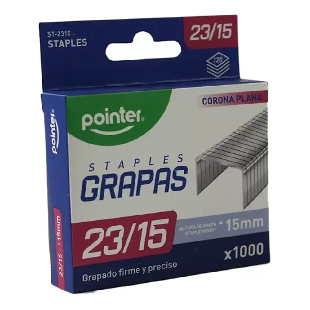 CORCHETES 23/15 X 1000 UNIDADES