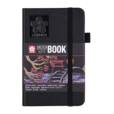 SKETCH BOOK 9x14CM HOJA NEGRA