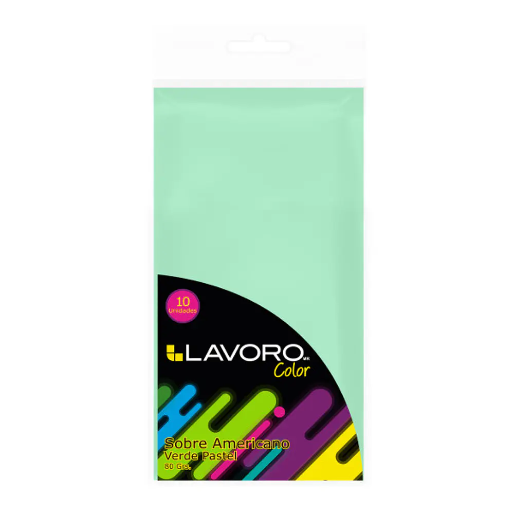 SOBRE AMERICANO 80G. PASTEL LAVORO