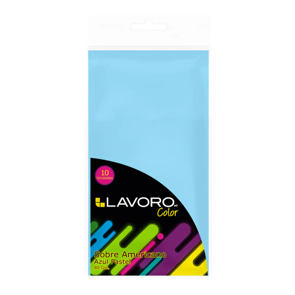 SOBRE AMERICANO 80G. PASTEL LAVORO